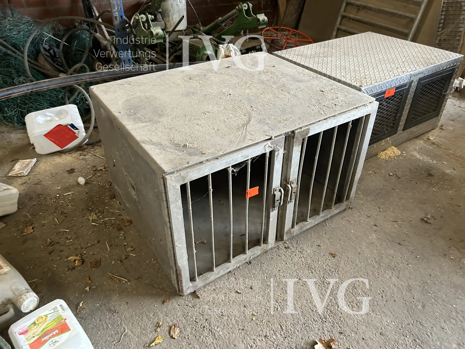 Alu-Tiertransportbox 2-türig